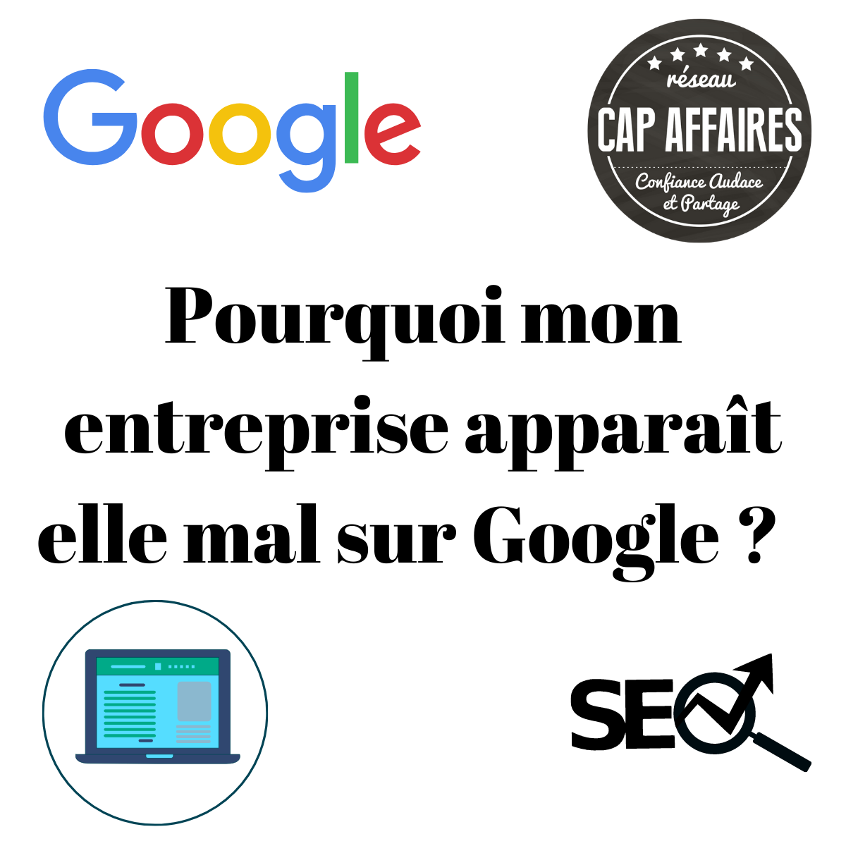 Pourquoi mon entreprise apparaît elle mal sur Google ?